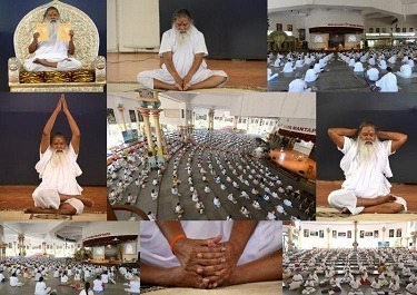 Sri Ganapathi Sachchidanananda Swamiji yoga session